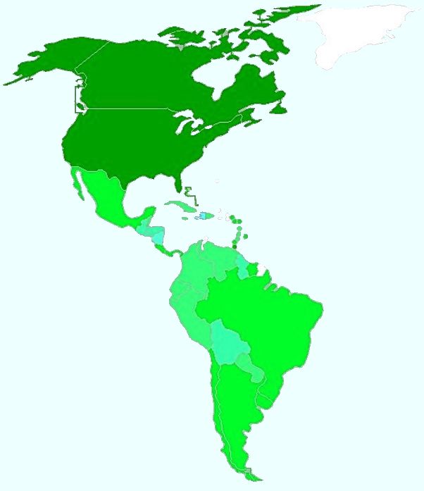 Paises de América en el siglo XX