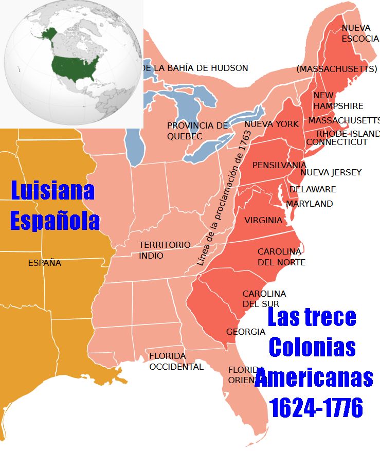 Las trece Colonias Americanas